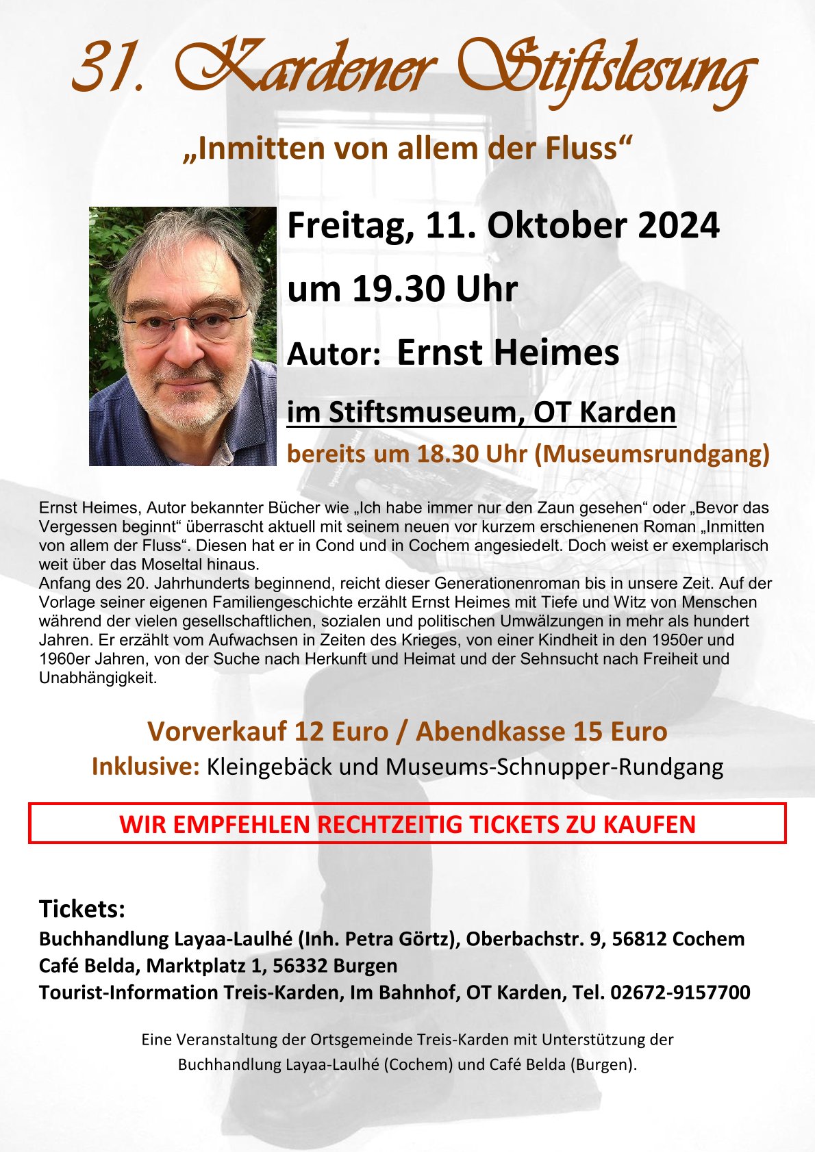 Plakat Stiftslesung Heimes
