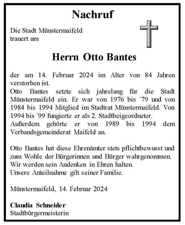 nachruf otto bantes 640